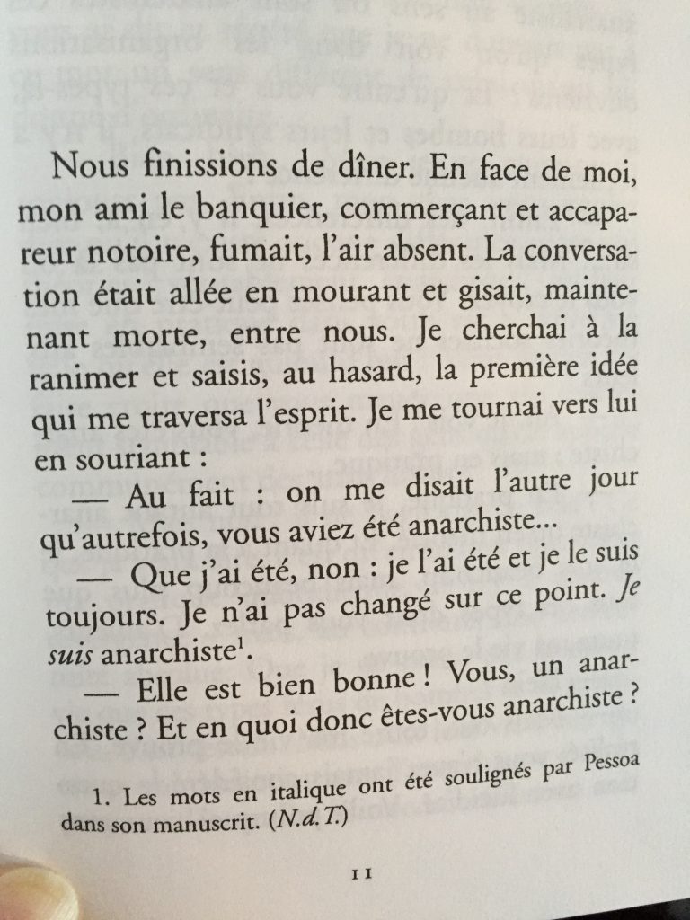 Le banquier anarchiste - Pessoa